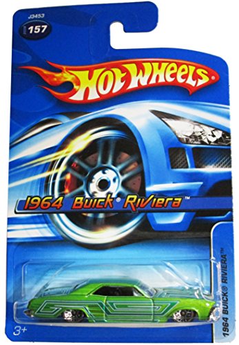 Hot Wheels 2006 1964 Buick Riviera Green #157 by