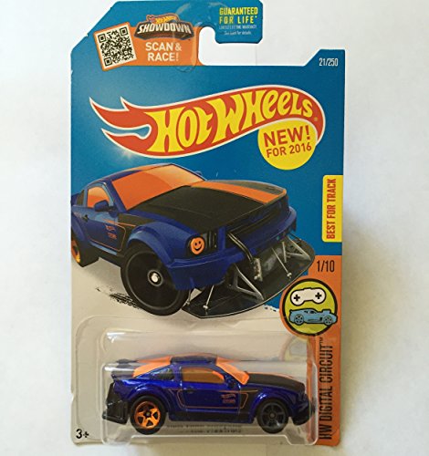 Hot Wheels, 2016 HW Digital Circuit, 2005 Ford Mustang [Blue] #21/250 by