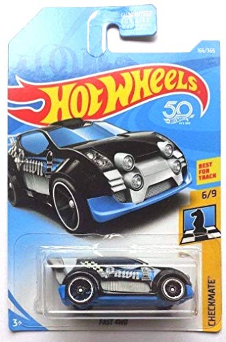 Hot Wheels 2018 50th Anniversary Checkmate Fast 4WD (Pawn) 166/365, Black