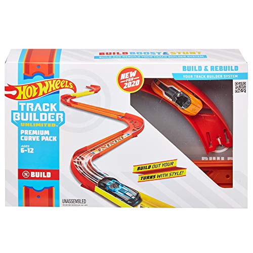 Hot Wheels Track Builder Accesorios para Pistas de Coches Curvas (Mattel GLC88) , color/modelo surtido