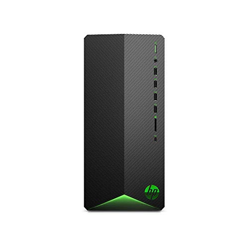 HP Pavilion Gaming TG01-1207ng Gaming Desktop (Intel Core i5-10400F, 8 GB DDR4, 512 GB SSD, Nvidia GeForce GTX 1650 Super 4 GB DDR5, Windows 10 Home), Negro/Verde