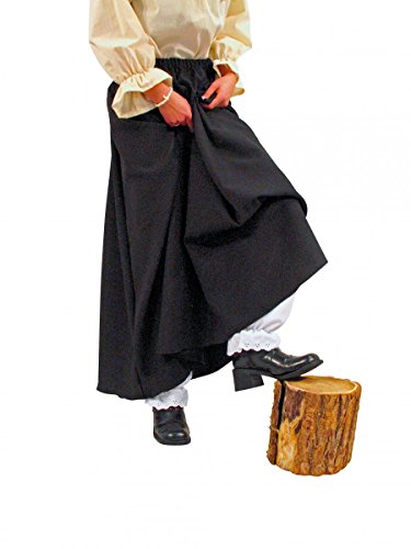 India brujas falda falda de color negro. Tamaño: L