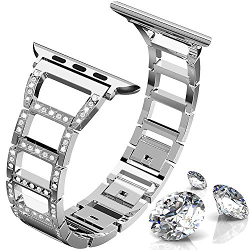 ITSHINY para Correa Apple Watch 38mm Mujer, Bandas para Iwatch Ajustables y Modernas, Accesorios de Repuesto de Pulsera metálicas Deportivas para Iwatch Series 3 2 1, Nike+ (38mm / 40mm Plata) ITSHINY para Correa Apple Watch 38mm Mujer, Bandas para Iwatch Ajustables y Modernas, Accesorios de Repuesto de Pulsera metálicas Deportivas para Iwatch Series 3 2 1, Nike+ (38mm / 40mm Plata)