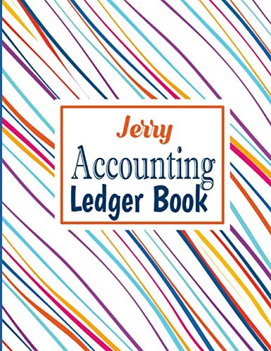 Jerry: General Business Ledger Checking Account Transaction Register Cash Book For Bookkeeping , 6 Column Payment Record And Tracker Log Book , Jerry Gift idea