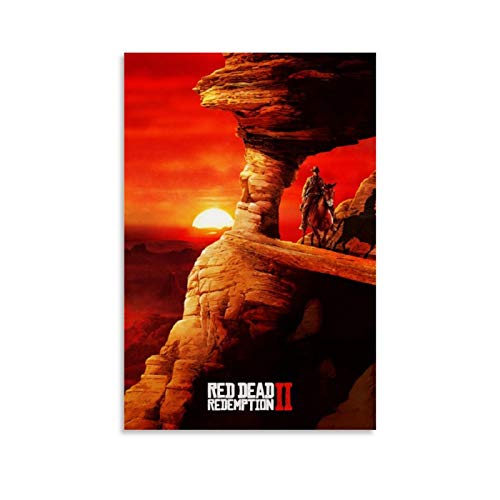 jiaobaba Red Dead Redemption - 2 pósteres decorativos para pared (40 x 60 cm)