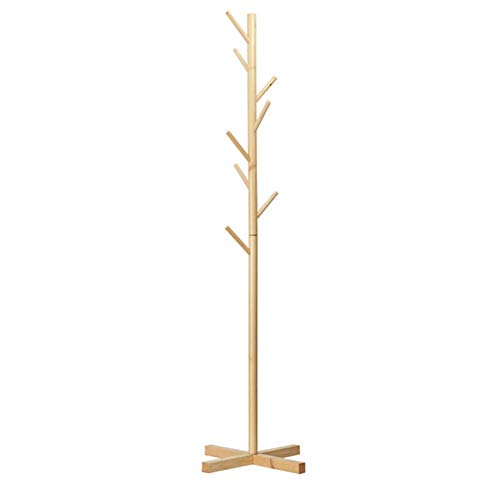 JinSui Perchero de Pie Perchero pie Piso, Perchero y Perchero Piso de Madera Maciza Dormitorio Dormitorio Multifunción, Poste único, Percha (Color: Madera) (Color : Wood Color) JinSui Perchero de Pie Perchero pie Piso, Perchero y Perchero Piso de Madera Maciza Dormitorio Dormitorio Multifunción, Poste único, Percha (Color: Madera) (Color : Wood Color)