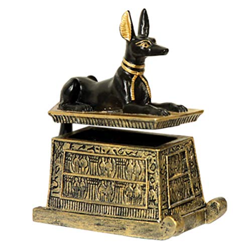 Joyero pequeño con diseño de Dios egipcios, Anubis Shakal