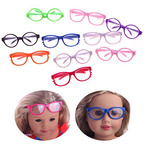 Joyibay 10 Pares Gafas De Muñeca Creativo Accesorios De Muñecas para 18in Chica Americana Muñecas