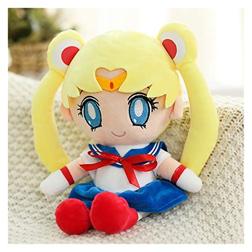 Juguete de Peluche 25-60 cm Kawaii Anime Sailor Moon Peluche Toys Relleno Muñeca Niña Regalo Dibujos Animados Suave / 1pcs (Color : Yellow, Height : 40cm)