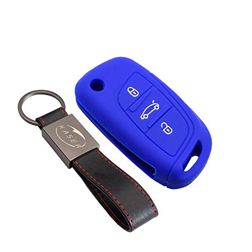 kaser Funda Silicona para Citroen Peugeot – Carcasa Llaveros 3 Botones para Coche DS C1 C2 C3 / 607 307 308 Cover Case Protección Remoto Mando Auto (Azul) kaser Funda Silicona para Citroen Peugeot – Carcasa Llaveros 3 Botones para Coche DS C1 C2 C3 / 607 307 308 Cover Case Protección Remoto Mando Auto (Azul)