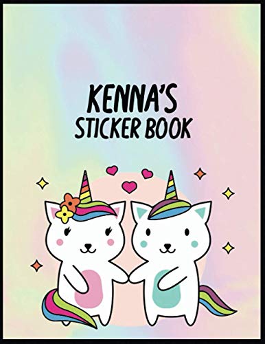 KENNA'S STICKER COLLECTION: Reusable sticker album for sticker lovers activity book & collection book For adults.