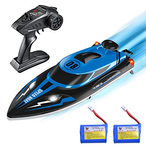 kuman Upgrade Waterproof Remote Control Boat for Pools and Lakes 25km/h High Speed RC Boats Toy for Kids and Adults