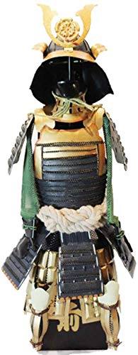 KUPR Decorativas Estatuas Escultura Japonesa Samurai Samurai Armor Estatua Vintage Escritorio Soldado Guerrero Estatua Metal Craft
