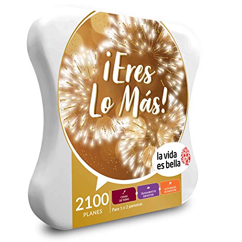 LA VIDA ES BELLA - Caja Regalo hombre mujer pareja idea de regalo - ¡Eres lo más! - 2100 planes originales de aventura, menús de tapas y tratamientos de bienestar LA VIDA ES BELLA - Caja Regalo hombre mujer pareja idea de regalo - ¡Eres lo más! - 2100 planes originales de aventura, menús de tapas y tratamientos de bienestar