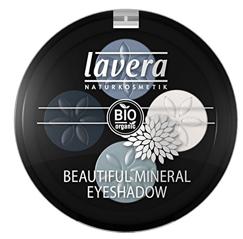 lavera Sombra ojos mineral cuatro -Blue Platinum 07- vegano - cosméticos naturales 100% certificados - maquillaje - 3 gr