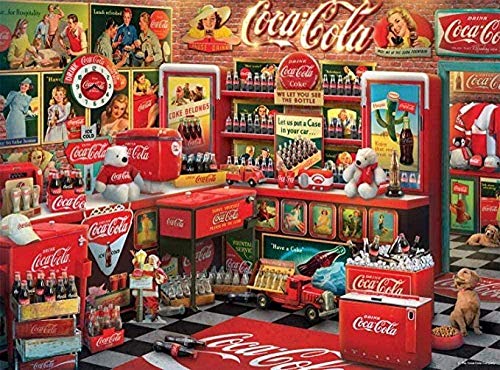 LDTSWES® Kids Adult 1000 Piece Vintage Coca-Cola - Rompecabezas