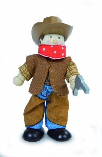 Le Toy Van Budkins BK949 Billy the Cowboy Flexible Doll