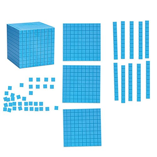 Learning Resources- Set Gigante de Base Diez magnético para Usar en explicaciones, Color (LER6366)