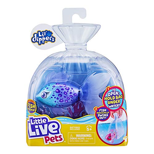 Little Live Pets Lil' Dippers 26157 – Furtail Lil' Dippers de Little Live Pets con Efecto «Wow» al desempaquetar en Agua y Alimentar interactivamente Little Live Pets Lil' Dippers 26157 – Furtail Lil' Dippers de Little Live Pets con Efecto «Wow» al desempaquetar en Agua y Alimentar interactivamente