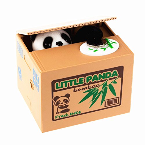 LMTECH Little Panda Money Bank Saving Box Panda Money Box Stealing Coin Panda by LMTECH