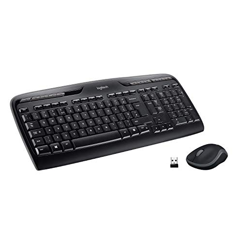 Logitech MK330 Combo Teclado y Ratón Inalámbrico para Windows, 2.4 GHz con Receptor USB Unifying, Ratón Inalámbrico Portátil, Teclas Multimedia, PC/Portátil, Disposición QWERTY Español, Negro Logitech MK330 Combo Teclado y Ratón Inalámbrico para Windows, 2.4 GHz con Receptor USB Unifying, Ratón Inalámbrico Portátil, Teclas Multimedia, PC/Portátil, Disposición QWERTY Español, Negro