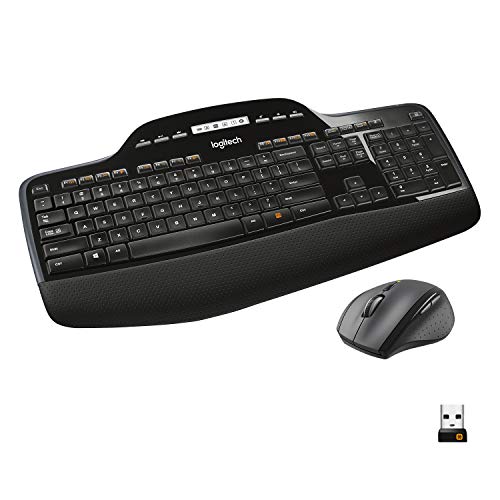 Logitech MK710 Combo Teclado y Ratón Inalámbrico para Windows, Conexión Inalámbrica 2,4 GHz, Ratón Inalámbrico, Teclas Multimedias, Batería de 3 Años, PC/Mac, QWERTY Español, color Negro Logitech MK710 Combo Teclado y Ratón Inalámbrico para Windows, Conexión Inalámbrica 2,4 GHz, Ratón Inalámbrico, Teclas Multimedias, Batería de 3 Años, PC/Mac, QWERTY Español, color Negro