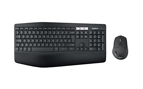 Logitech MK850 Combo Teclado y Ratón Multidispositivos, 2.4 GHz/Bluetooth, Estructura Curvada, Ratón Inalámbrico,12 Botones Programables,Batería de hasta 3 Años,PC/Mac,Disposición QWERTY Español,Negro Logitech MK850 Combo Teclado y Ratón Multidispositivos, 2.4 GHz/Bluetooth, Estructura Curvada, Ratón Inalámbrico,12 Botones Programables,Batería de hasta 3 Años,PC/Mac,Disposición QWERTY Español,Negro
