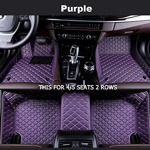 Logo Coche Piso Esteras Piel Zhoushenglee Encargo del Coche Estera del Piso en Forma for el Rolls-Royce Phantom Ghost pie Mats (Color Name : Silver)