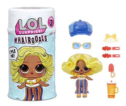 LOL Surprise Hairgoals Serie 2 , Incluye 15 Sorpresas , Muñeca Sorpresa con Cabello y Accesorios Reales , Divertido Efecto de Cambio de Color , Coleccionable