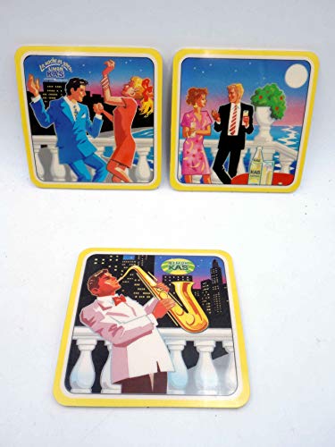 LOTE DE TRES POSAVASOS LIMON KAS. AÑOS 80. 9X9 CM. Kas, Circa 1980 LOTE DE TRES POSAVASOS LIMON KAS. AÑOS 80. 9X9 CM. Kas, Circa 1980