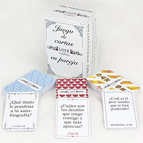 LOVEwithCARDS Juego para Dos, Enamorados. Juego de Mesa para Parejas, Novios o Casados. Regalo Original para San Valentin y Aniversarios.