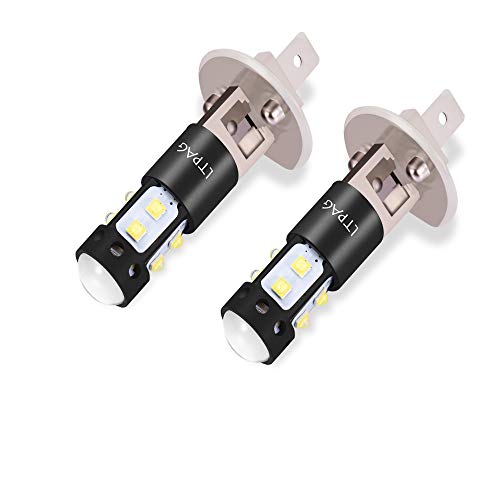 LTPAG 2pcs Bombilla H1 LED Coche,100W 20SMD Luces Antiniebla Bombillas 6000K 2000 Lúmenes IP68 Impermeable LED Lamparas, Blanco Frío LTPAG 2pcs Bombilla H1 LED Coche,100W 20SMD Luces Antiniebla Bombillas 6000K 2000 Lúmenes IP68 Impermeable LED Lamparas, Blanco Frío