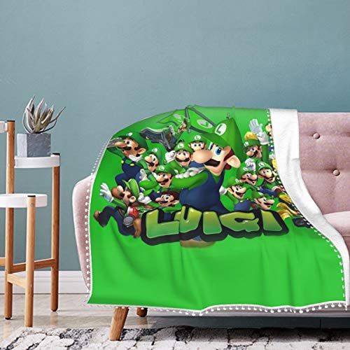 Lu-Igi'S Ma_Nsion - Manta de 3 pompones, cómoda y cálida manta de viaje para dormitorio, sala de estar de 101 x 150 cm