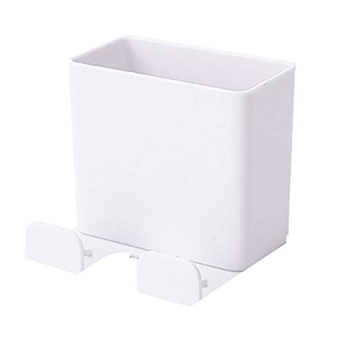 LuoCoCo ABS Caja de Almacenamiento con Mando a Distancia, Soporte para Colgar en la Pared para Teléfono Móvil, Organizador Multimedia con Gancho para Aire Acondicionado y TV Control Remoto (Blanco) LuoCoCo ABS Caja de Almacenamiento con Mando a Distancia, Soporte para Colgar en la Pared para Teléfono Móvil, Organizador Multimedia con Gancho para Aire Acondicionado y TV Control Remoto (Blanco)