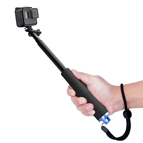 Luxebell Palo Selfie Stick Monopod Telescópico Ajustable para Gopro Hero 7 6 5, Session 5, Hero 4/3+/3/2- Negro