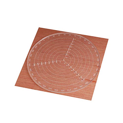LXB Buscador de Centro Redondo, brújula de acrílico Transparente para Dibujar círculos, tornos y tornos de Madera, para ubicar el Centro en Troncos y Piezas de Stock en General, Funciona Bien LXB Buscador de Centro Redondo, brújula de acrílico Transparente para Dibujar círculos, tornos y tornos de Madera, para ubicar el Centro en Troncos y Piezas de Stock en General, Funciona Bien