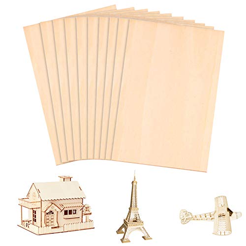Madera contrachapada,10 unidades 300*200*1,5 mm madera contrachapada de madera de tilo sin terminar,sin pintar modelo de manualidades,para naves de aeronaves y manualidades Madera contrachapada,10 unidades 300*200*1,5 mm madera contrachapada de madera de tilo sin terminar,sin pintar modelo de manualidades,para naves de aeronaves y manualidades