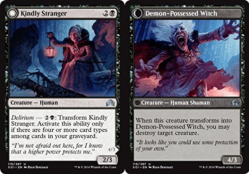 Magic The Gathering - Kindly Stranger // Demon-Possessed Witch (119/297) - Shadows Over Innistrad by