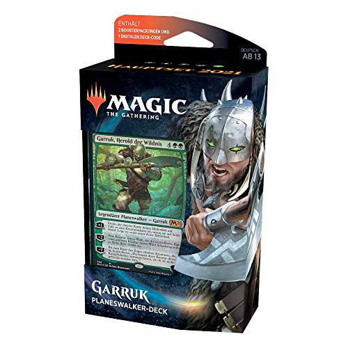Magic: The Gathering Planeswalker Garruk Herold Der Wildnis - Mazo de 2021 (60 Cartas)