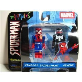 Marvel Minimates Damaged Spider-man and Venom Series 2 [Toy] by Minimates