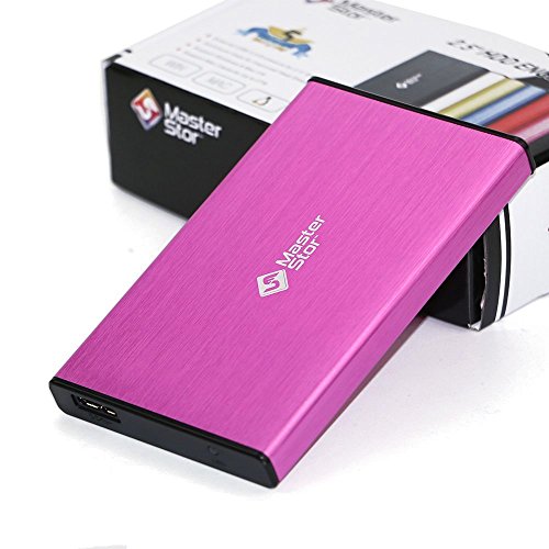 (MasterStor 2 años de garantía)-Disco Duro Externo USB 3.0 Super-rápido de 2.5 Pulgadas SATA Laptop Hard Drive Disco Duro portátil Rosa (80 GB, 120 GB, 160 GB, 320 GB, 500 GB, 1 TB) (1 TB) (160GB)