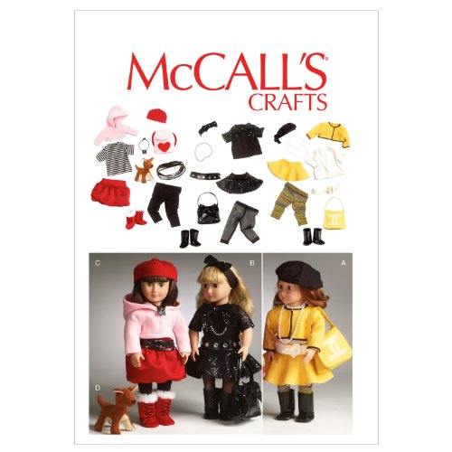 McCall's 6669 - Patrón de Costura para Confeccionar Ropa para muñecas de hasta 45 cm (Varios Modelos)