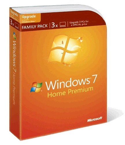 Microsoft Windows 7 Home Premium, DVD, Family Pack, Upg, DE - Sistemas operativos (DVD, Family Pack, Upg, DE, Actualizasr, 20 GB, 2 GB, DEU, DVD, PC)