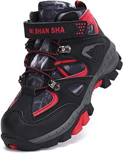 Mishansha Botas de Montaña Niña Forrado Zapatillas de Senderismo Niño Antideslizante Zapatillas Trekking Impermeable Botas Rojo Gr.32 Mishansha Botas de Montaña Niña Forrado Zapatillas de Senderismo Niño Antideslizante Zapatillas Trekking Impermeable Botas Rojo Gr.32