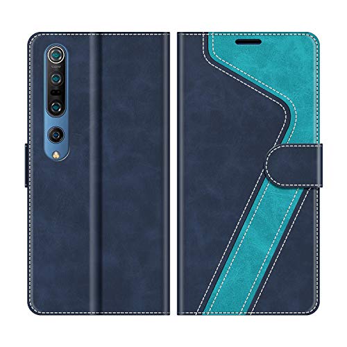 MOBESV Funda para Xiaomi Mi 10, Funda Libro Xiaomi Mi 10 Pro, Funda Móvil Xiaomi Mi 10 Magnético Carcasa para Xiaomi Mi 10 / Mi 10 Pro Funda con Tapa, Azul