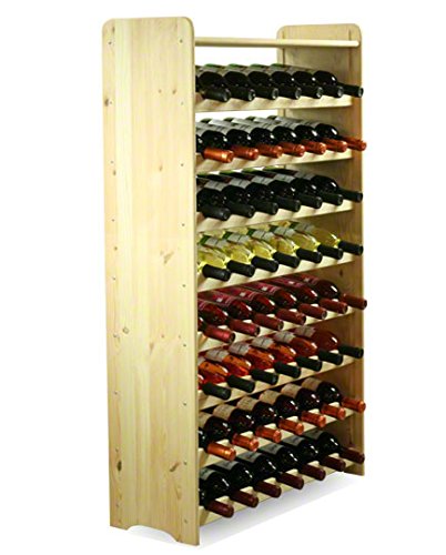 MODO24 Estantería de Botellas de Vino Armario Soporte botellero para 56 Botellas de Vino Nuevo.