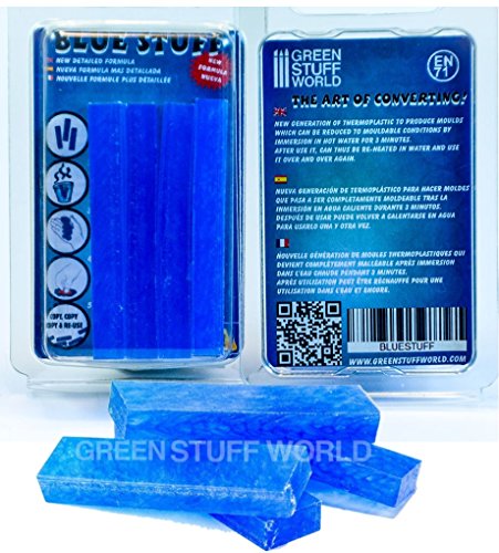 Moldes Blue Stuff (4 barritas) - Crea moldes y Reutiliza - Mejorado Instant Mold Moldes Blue Stuff (4 barritas) - Crea moldes y Reutiliza - Mejorado Instant Mold