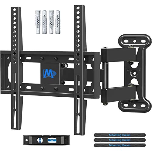 Mounting Dream Soporte de Pared TV Giratorio y Inclinable para la Mayoría DE 26–55 Pulgadas LED, LCD, y OLED de Pantalla Plana hasta VESA 400x400mm y 27kg, Soporte TV Articulado MD2377-02, Negro