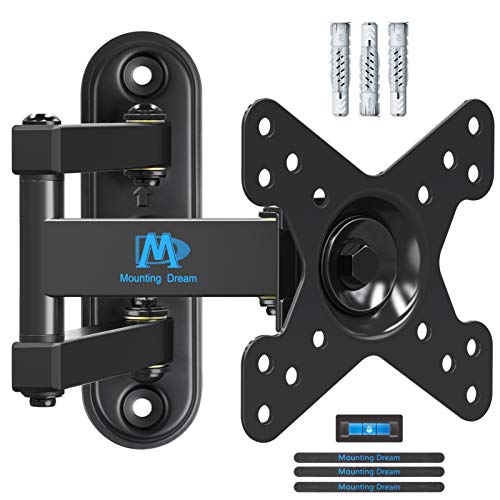 Mounting Dream Soporte TV Giratorio Inclinable, Soporte de Pared para Monitor para la Mayoría de los 10-26 Pulgadas LED, LCD TVs de hasta VESA 100x100mm y 15kg, MD2463-02 Mounting Dream Soporte TV Giratorio Inclinable, Soporte de Pared para Monitor para la Mayoría de los 10-26 Pulgadas LED, LCD TVs de hasta VESA 100x100mm y 15kg, MD2463-02