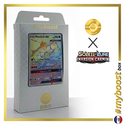 Mouscoto-GX 115/111 ARC en Ciel Secrète - #myboost X Soleil & Lune 4 Invasion Carmin - Coffret de 10 Cartes Pokémon Françaises